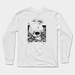 Skull plant design Long Sleeve T-Shirt